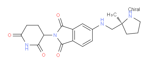 2-(2,6-dioxopiperidin-3-yl)-5-({[(2S)-2-methylpyrrolidin-2-yl]methyl}amino)-2,3-dihydro-1H-isoindole-1,3-dione