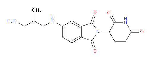 5-[(3-amino-2-methylpropyl)amino]-2-(2,6-dioxopiperidin-3-yl)-2,3-dihydro-1H-isoindole-1,3-dione