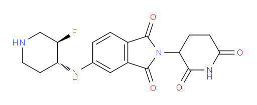 rac-2-(2,6-dioxopiperidin-3-yl)-5-{[(3R,4R)-3-fluoropiperidin-4-yl]amino}-2,3-dihydro-1H-isoindole-1,3-dione