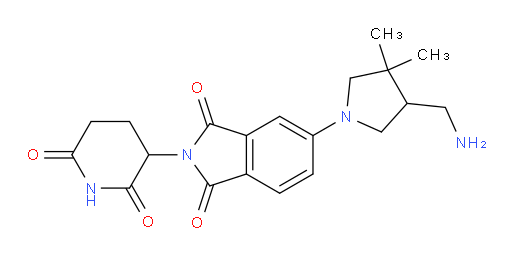 5-[4-(aminomethyl)-3,3-dimethylpyrrolidin-1-yl]-2-(2,6-dioxopiperidin-3-yl)-2,3-dihydro-1H-isoindole-1,3-dione