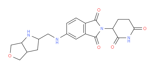 2-(2,6-dioxopiperidin-3-yl)-5-[({hexahydro-1H-furo[3,4-b]pyrrol-2-yl}methyl)amino]-2,3-dihydro-1H-isoindole-1,3-dione