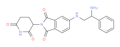 5-[(2-amino-2-phenylethyl)amino]-2-(2,6-dioxopiperidin-3-yl)-2,3-dihydro-1H-isoindole-1,3-dione