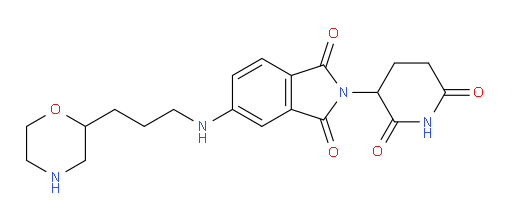2-(2,6-dioxopiperidin-3-yl)-5-{[3-(morpholin-2-yl)propyl]amino}-2,3-dihydro-1H-isoindole-1,3-dione
