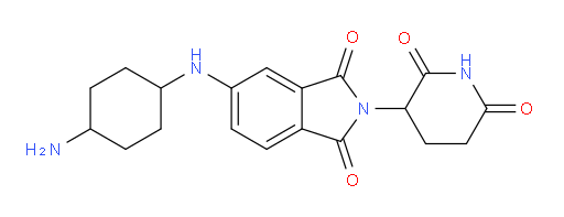 5-[(4-aminocyclohexyl)amino]-2-(2,6-dioxopiperidin-3-yl)-2,3-dihydro-1H-isoindole-1,3-dione