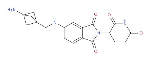 5-[({3-aminobicyclo[1.1.1]pentan-1-yl}methyl)amino]-2-(2,6-dioxopiperidin-3-yl)-2,3-dihydro-1H-isoindole-1,3-dione