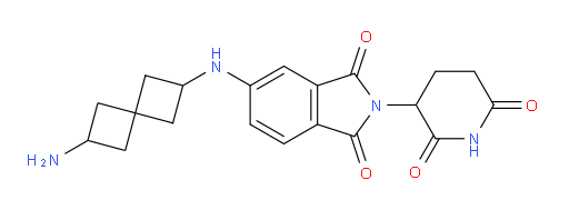 5-({6-aminospiro[3.3]heptan-2-yl}amino)-2-(2,6-dioxopiperidin-3-yl)-2,3-dihydro-1H-isoindole-1,3-dione