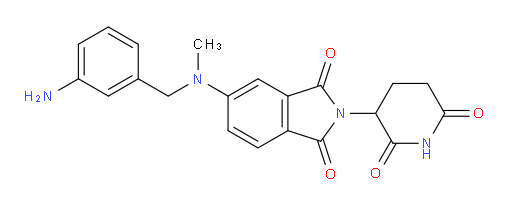 5-{[(3-aminophenyl)methyl](methyl)amino}-2-(2,6-dioxopiperidin-3-yl)-2,3-dihydro-1H-isoindole-1,3-dione