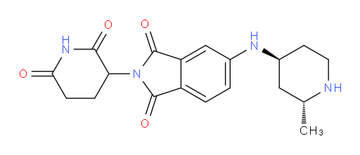rac-2-(2,6-dioxopiperidin-3-yl)-5-{[(2R,4S)-2-methylpiperidin-4-yl]amino}-2,3-dihydro-1H-isoindole-1,3-dione