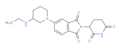 2-(2,6-dioxopiperidin-3-yl)-5-[3-(ethylamino)piperidin-1-yl]-2,3-dihydro-1H-isoindole-1,3-dione