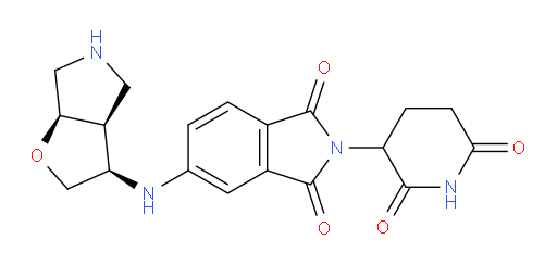 rac-5-{[(3R,3aS,6aR)-hexahydro-2H-furo[2,3-c]pyrrol-3-yl]amino}-2-(2,6-dioxopiperidin-3-yl)-2,3-dihydro-1H-isoindole-1,3-dione