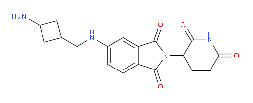 5-{[(3-aminocyclobutyl)methyl]amino}-2-(2,6-dioxopiperidin-3-yl)-2,3-dihydro-1H-isoindole-1,3-dione