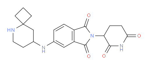 5-({5-azaspiro[3.5]nonan-8-yl}amino)-2-(2,6-dioxopiperidin-3-yl)-2,3-dihydro-1H-isoindole-1,3-dione