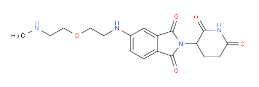 2-(2,6-dioxopiperidin-3-yl)-5-({2-[2-(methylamino)ethoxy]ethyl}amino)-2,3-dihydro-1H-isoindole-1,3-dione