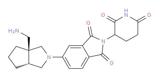 rac-5-[(3aR,6aS)-3a-(aminomethyl)-octahydrocyclopenta[c]pyrrol-2-yl]-2-(2,6-dioxopiperidin-3-yl)-2,3-dihydro-1H-isoindole-1,3-dione