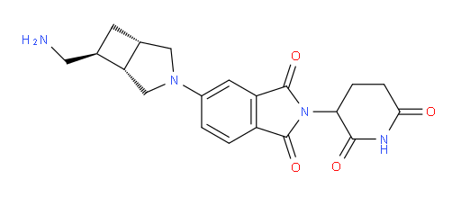 rac-5-[(1R,5S,6R)-6-(aminomethyl)-3-azabicyclo[3.2.0]heptan-3-yl]-2-(2,6-dioxopiperidin-3-yl)-2,3-dihydro-1H-isoindole-1,3-dione