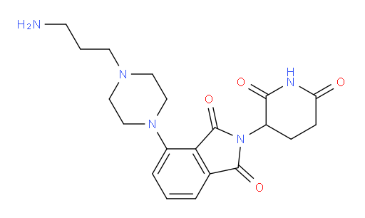 4-[4-(3-aminopropyl)piperazin-1-yl]-2-(2,6-dioxopiperidin-3-yl)-2,3-dihydro-1H-isoindole-1,3-dione