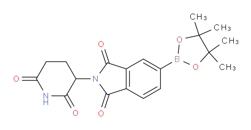 2-(2,6-dioxopiperidin-3-yl)-5-(4,4,5,5-tetramethyl-1,3,2-dioxaborolan-2-yl)-2,3-dihydro-1H-isoindole-1,3-dione