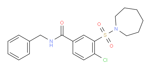 3-(azepane-1-sulfonyl)-N-benzyl-4-chlorobenzamide