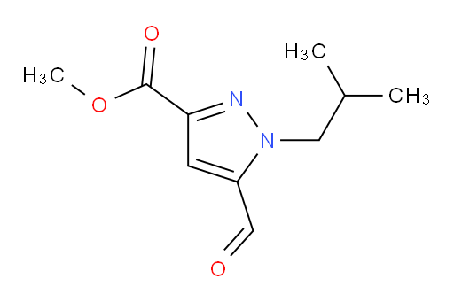 methyl 5-formyl-1-(2-methylpropyl)-1H-pyrazole-3-carboxylate