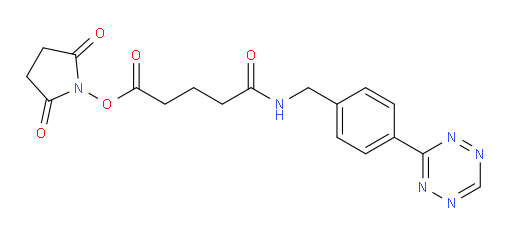 2,5-dioxopyrrolidin-1-yl 4-({[4-(1,2,4,5-tetrazin-3-yl)phenyl]methyl}carbamoyl)butanoate