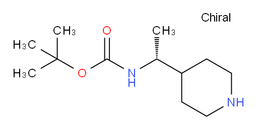 tert-butyl N-[(1R)-1-(piperidin-4-yl)ethyl]carbamate