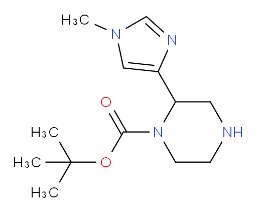tert-butyl 2-(1-methyl-1H-imidazol-4-yl)piperazine-1-carboxylate