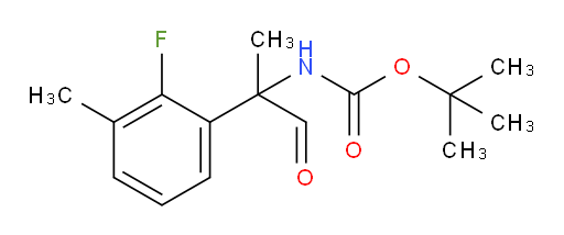 tert-butyl N-[2-(2-fluoro-3-methylphenyl)-1-oxopropan-2-yl]carbamate