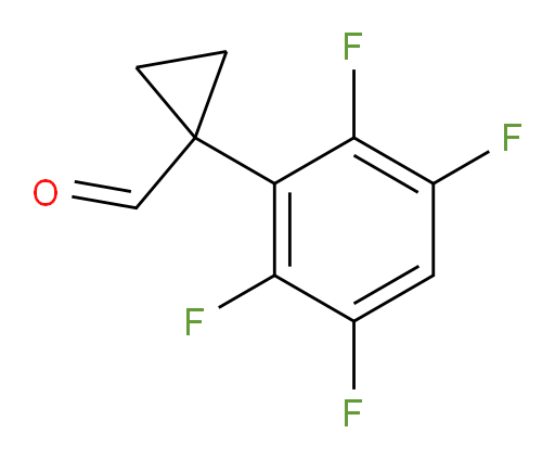 1-(2,3,5,6-tetrafluorophenyl)cyclopropane-1-carbaldehyde
