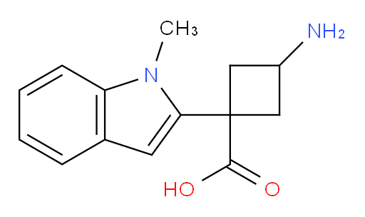 3-amino-1-(1-methyl-1H-indol-2-yl)cyclobutane-1-carboxylic acid
