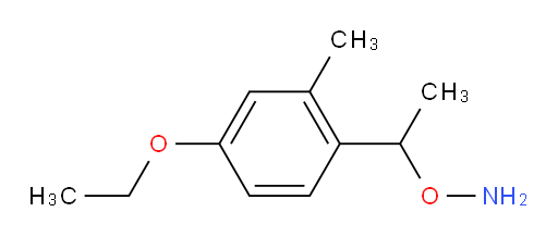 O-[1-(4-ethoxy-2-methylphenyl)ethyl]hydroxylamine