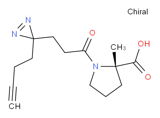 (2S)-1-{3-[3-(but-3-yn-1-yl)-3H-diazirin-3-yl]propanoyl}-2-methylpyrrolidine-2-carboxylic acid