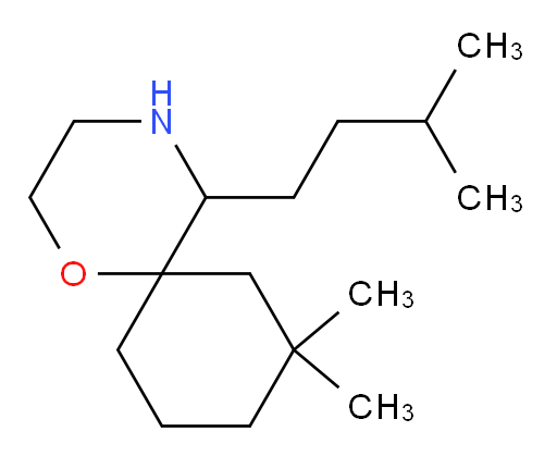8,8-dimethyl-5-(3-methylbutyl)-1-oxa-4-azaspiro[5.5]undecane