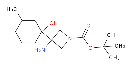 tert-butyl 3-amino-3-(1-hydroxy-3-methylcyclohexyl)azetidine-1-carboxylate