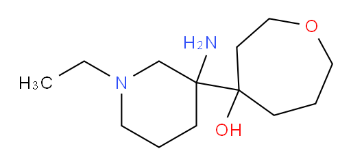 4-(3-amino-1-ethylpiperidin-3-yl)oxepan-4-ol