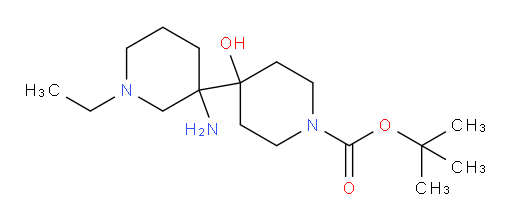 tert-butyl 4-(3-amino-1-ethylpiperidin-3-yl)-4-hydroxypiperidine-1-carboxylate