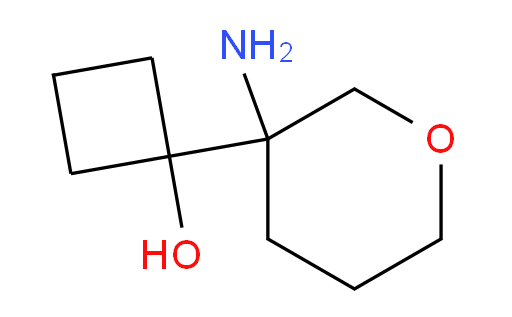 1-(3-aminooxan-3-yl)cyclobutan-1-ol