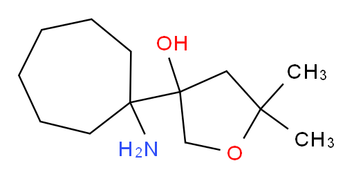 3-(1-aminocycloheptyl)-5,5-dimethyloxolan-3-ol