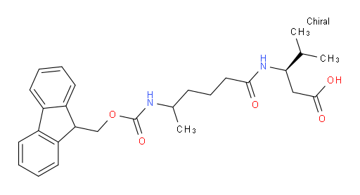 (3R)-3-[5-({[(9H-fluoren-9-yl)methoxy]carbonyl}amino)hexanamido]-4-methylpentanoic acid