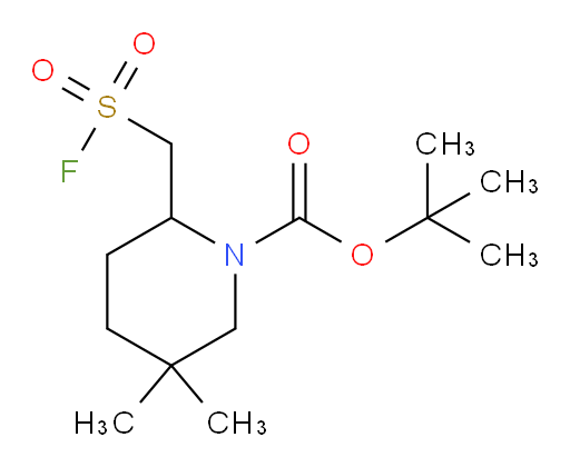 tert-butyl 2-[(fluorosulfonyl)methyl]-5,5-dimethylpiperidine-1-carboxylate