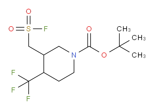 tert-butyl 3-[(fluorosulfonyl)methyl]-4-(trifluoromethyl)piperidine-1-carboxylate