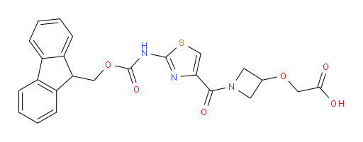 2-({1-[2-({[(9H-fluoren-9-yl)methoxy]carbonyl}amino)-1,3-thiazole-4-carbonyl]azetidin-3-yl}oxy)acetic acid