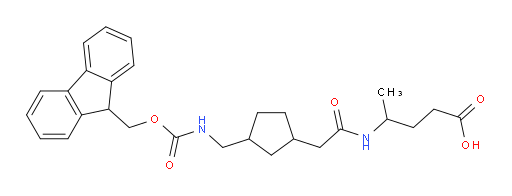 4-(2-{3-[({[(9H-fluoren-9-yl)methoxy]carbonyl}amino)methyl]cyclopentyl}acetamido)pentanoic acid
