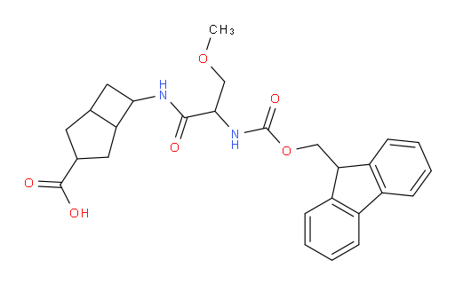 6-[2-({[(9H-fluoren-9-yl)methoxy]carbonyl}amino)-3-methoxypropanamido]bicyclo[3.2.0]heptane-3-carboxylic acid