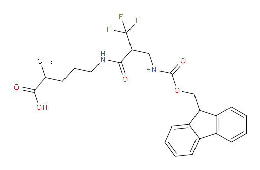 5-{2-[({[(9H-fluoren-9-yl)methoxy]carbonyl}amino)methyl]-3,3,3-trifluoropropanamido}-2-methylpentanoic acid
