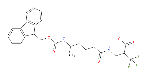 2-{[5-({[(9H-fluoren-9-yl)methoxy]carbonyl}amino)hexanamido]methyl}-3,3,3-trifluoropropanoic acid