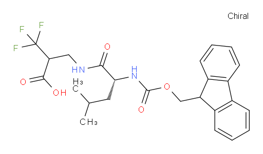 3-[(2R)-2-({[(9H-fluoren-9-yl)methoxy]carbonyl}amino)-4-methylpentanamido]-2-(trifluoromethyl)propanoic acid