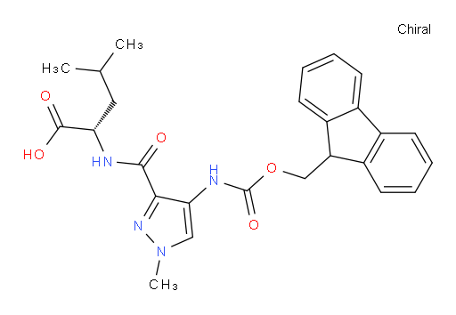 (2S)-2-{[4-({[(9H-fluoren-9-yl)methoxy]carbonyl}amino)-1-methyl-1H-pyrazol-3-yl]formamido}-4-methylpentanoic acid