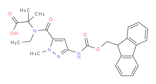 2-{N-ethyl-1-[3-({[(9H-fluoren-9-yl)methoxy]carbonyl}amino)-1-methyl-1H-pyrazol-5-yl]formamido}-2-methylpropanoic acid