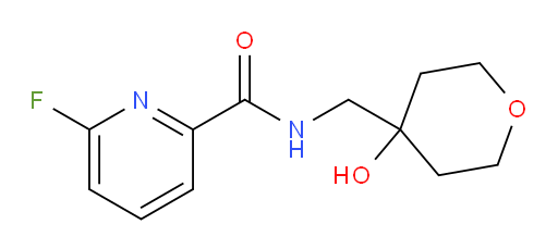 6-fluoro-N-[(4-hydroxyoxan-4-yl)methyl]pyridine-2-carboxamide