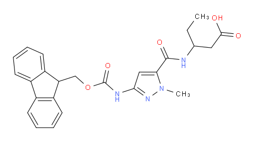 3-{[3-({[(9H-fluoren-9-yl)methoxy]carbonyl}amino)-1-methyl-1H-pyrazol-5-yl]formamido}pentanoic acid